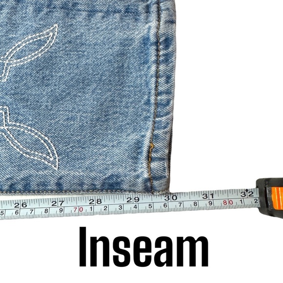 Levi's® Premium 501® STRETCH SKINNY EMBROIDERED JEANS WOMEN'S 26 RANCH WESTERN - Picture 14 of 16